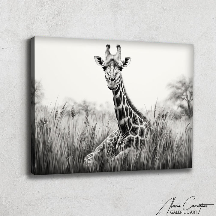 tableau dessin girafe