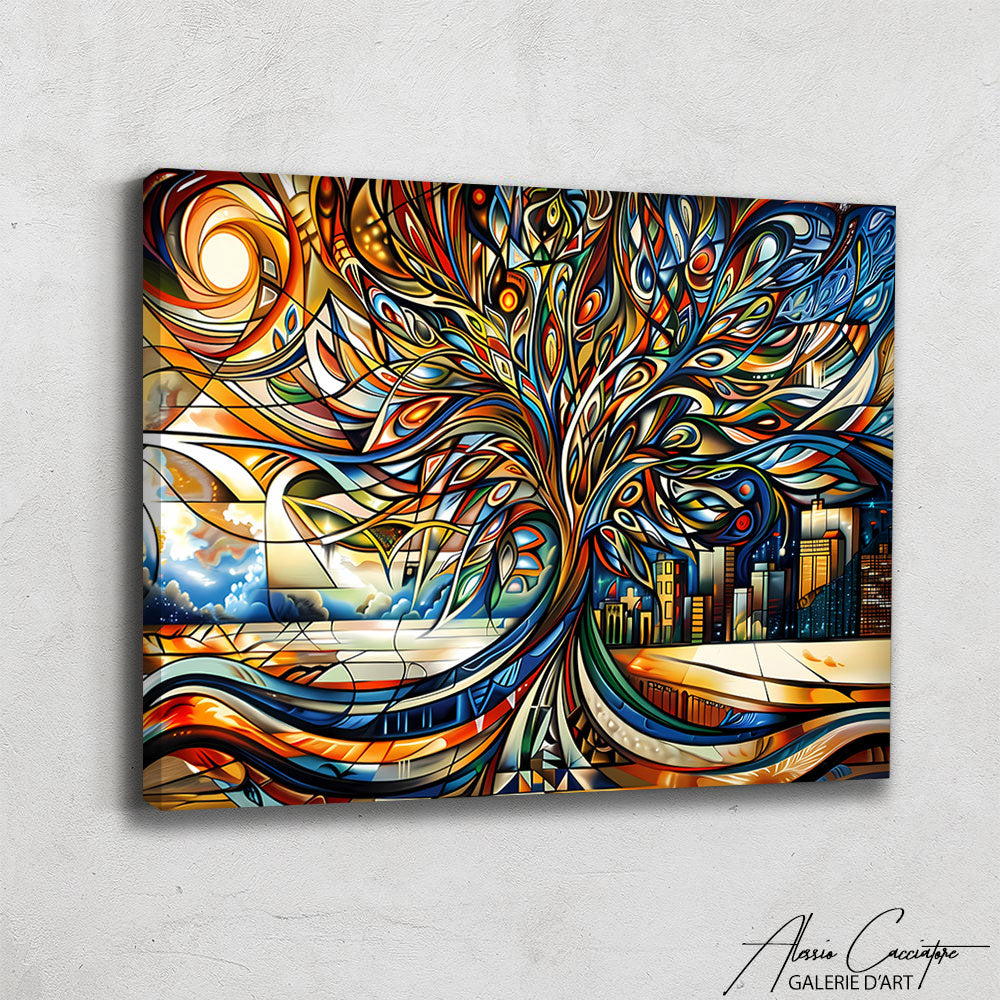 Tableau Contemporain Arbre