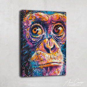 Peinture Singe Coloré