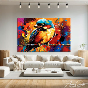 Tableau Oiseau Bleu