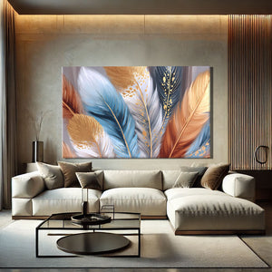 Tableau Plume Dorée