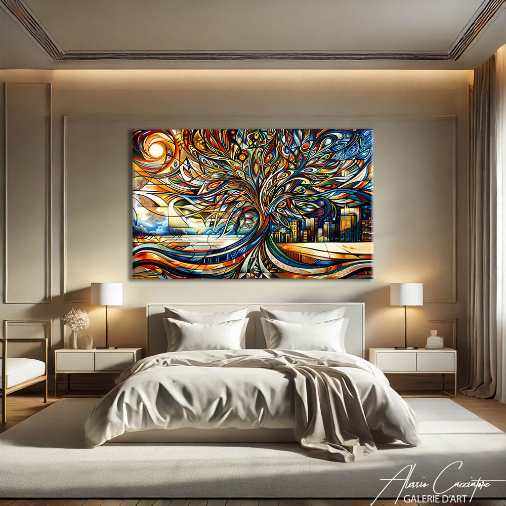 Tableau Pastel Contemporain
