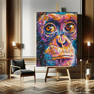 Toile Singe Coloré
