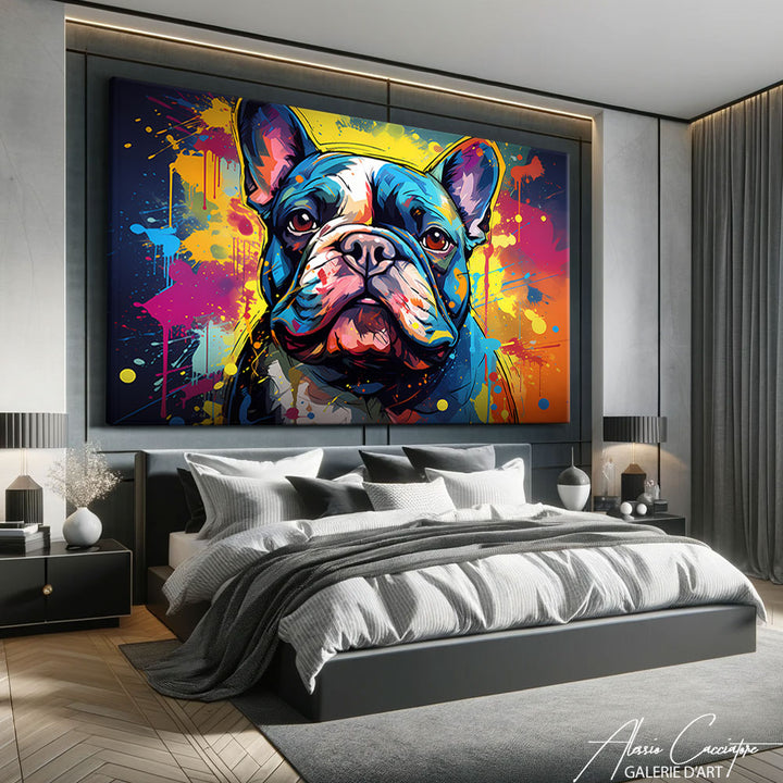 TABLEAU CHIEN COLORE