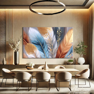 Tableau Peinture Plume