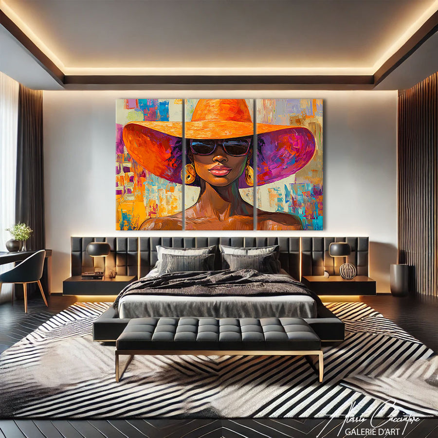 Tableau Triptyque Design
 – mise en situation