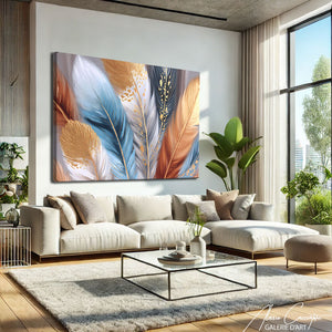 Tableau Moderne Dorée