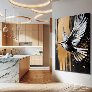 Tableau Oiseau Abstrait
