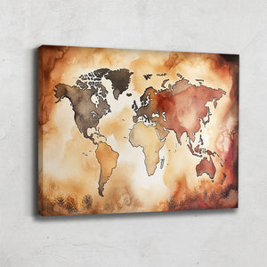 Tableau Carte Du Monde