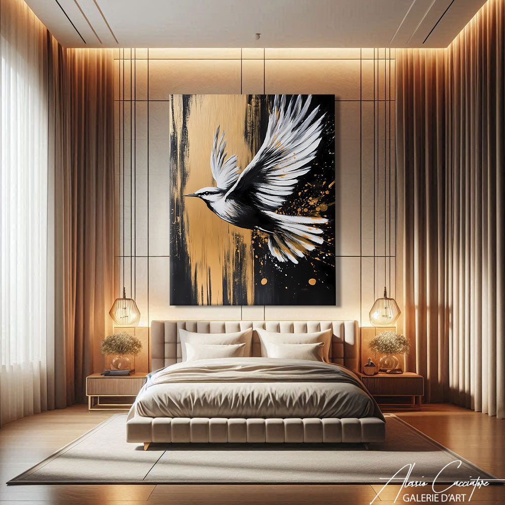 Tableau Oiseau Ancien