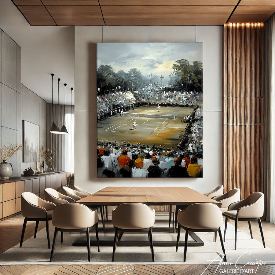 Tableau tennis chic – mise en situation