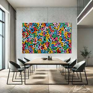 Tableau Graffiti Coloré