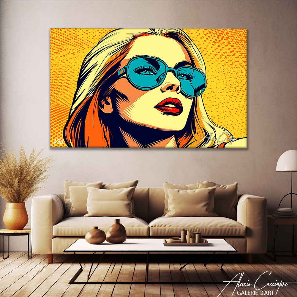 Tableau Pop Art Femme