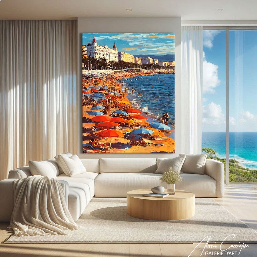 Tableau bord de plage – mise en situation