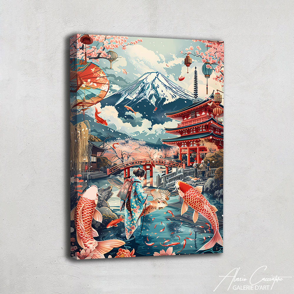 Tableau Paysage Japon
