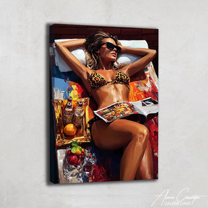 Tableau Femme Allongée