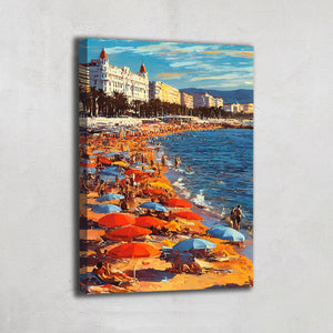 Tableau bord de plage