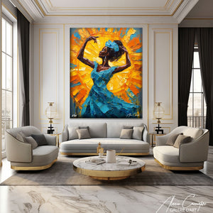 tableau peinture africaine