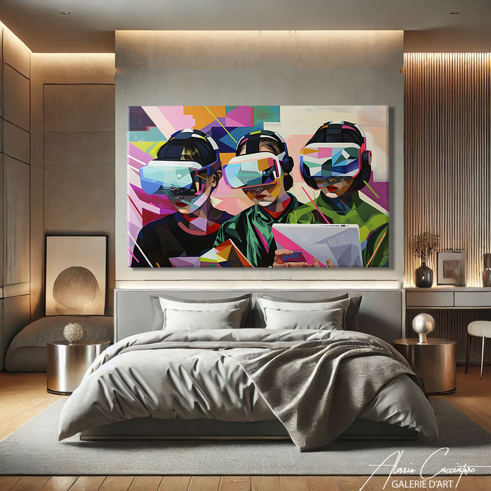 Tableau Pastel Contemporain
