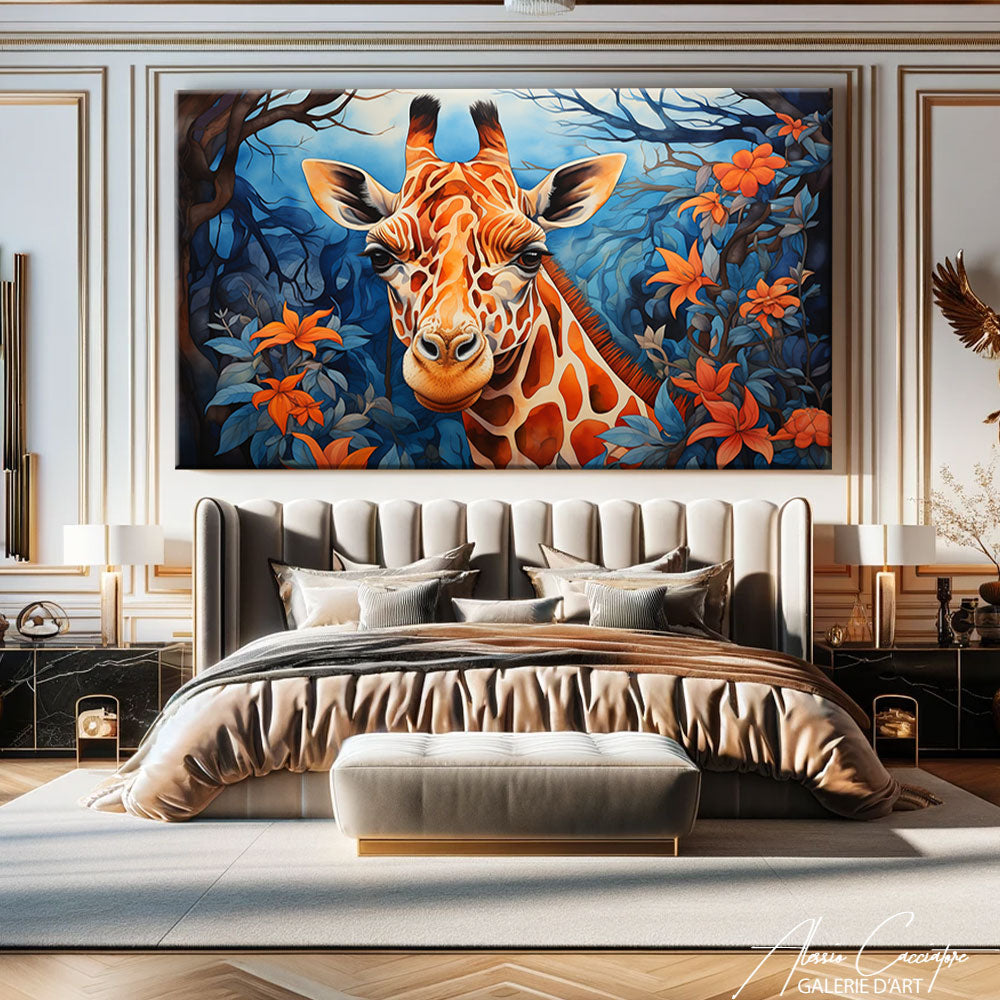 tableau dessin girafe