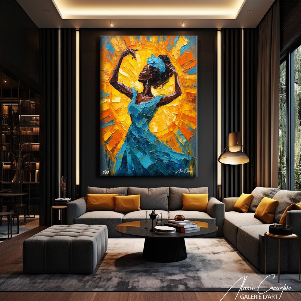 tableau africain ethnique