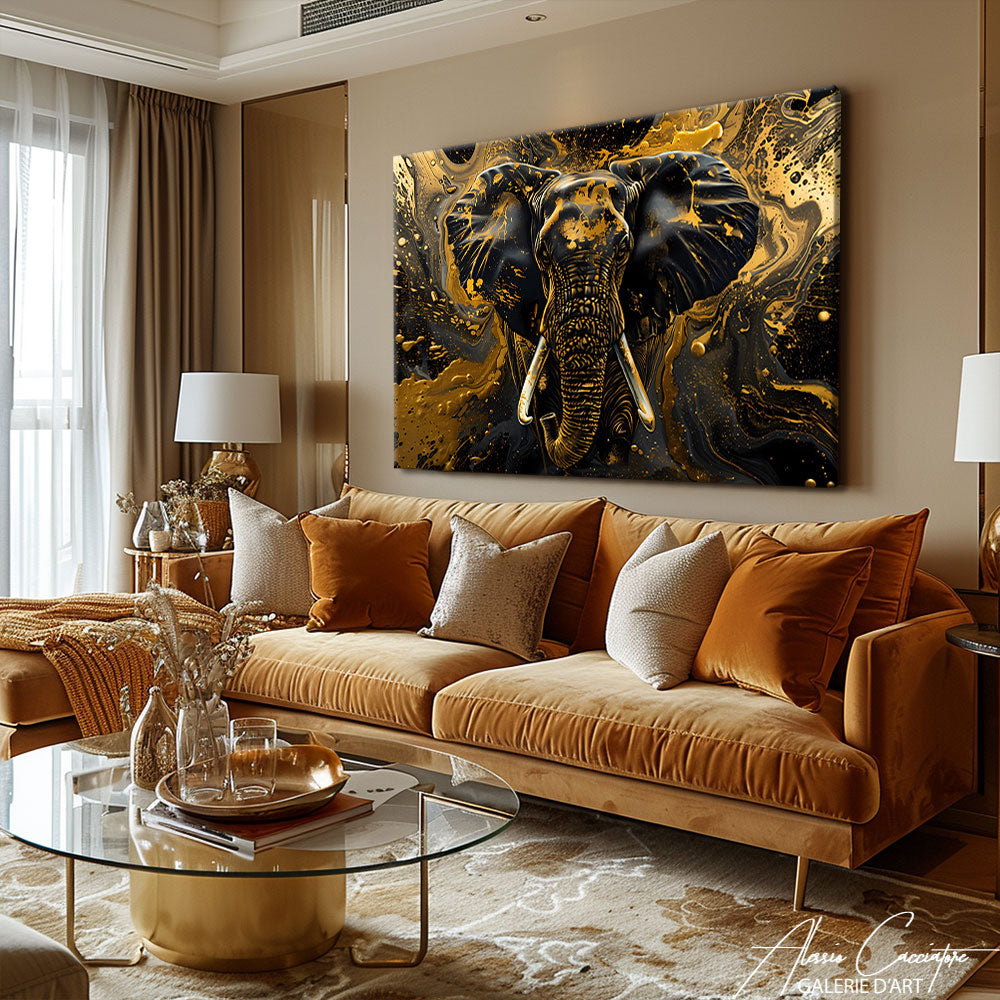 peinture acrylique elephant 