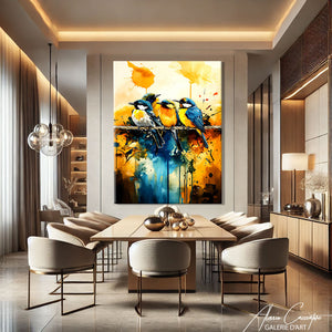 tableau oiseau moderne