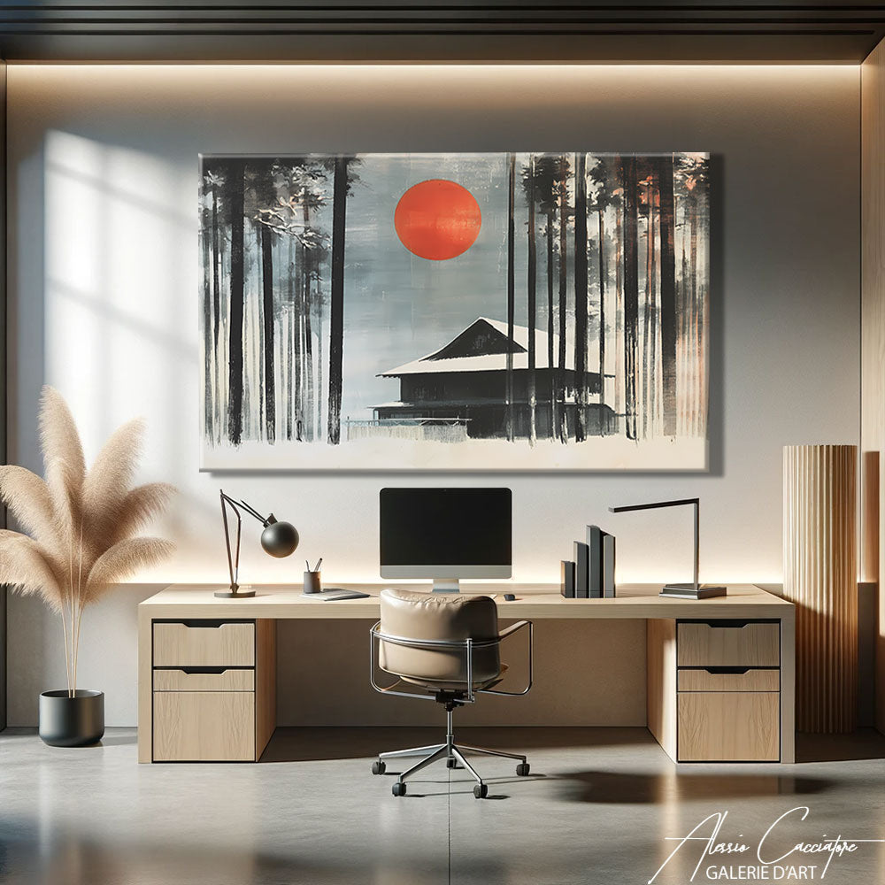 TABLEAU JAPANDI ABSTRAIT