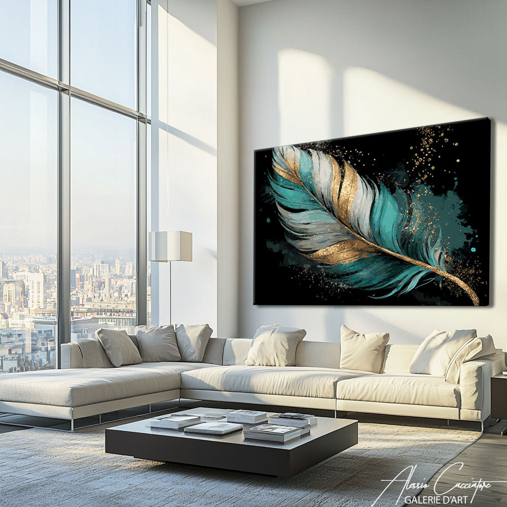 Tableau Plume Dorée