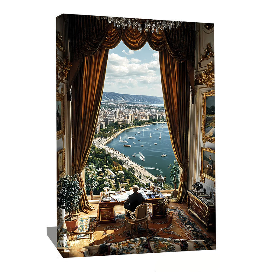 Tableau paysage vue mer