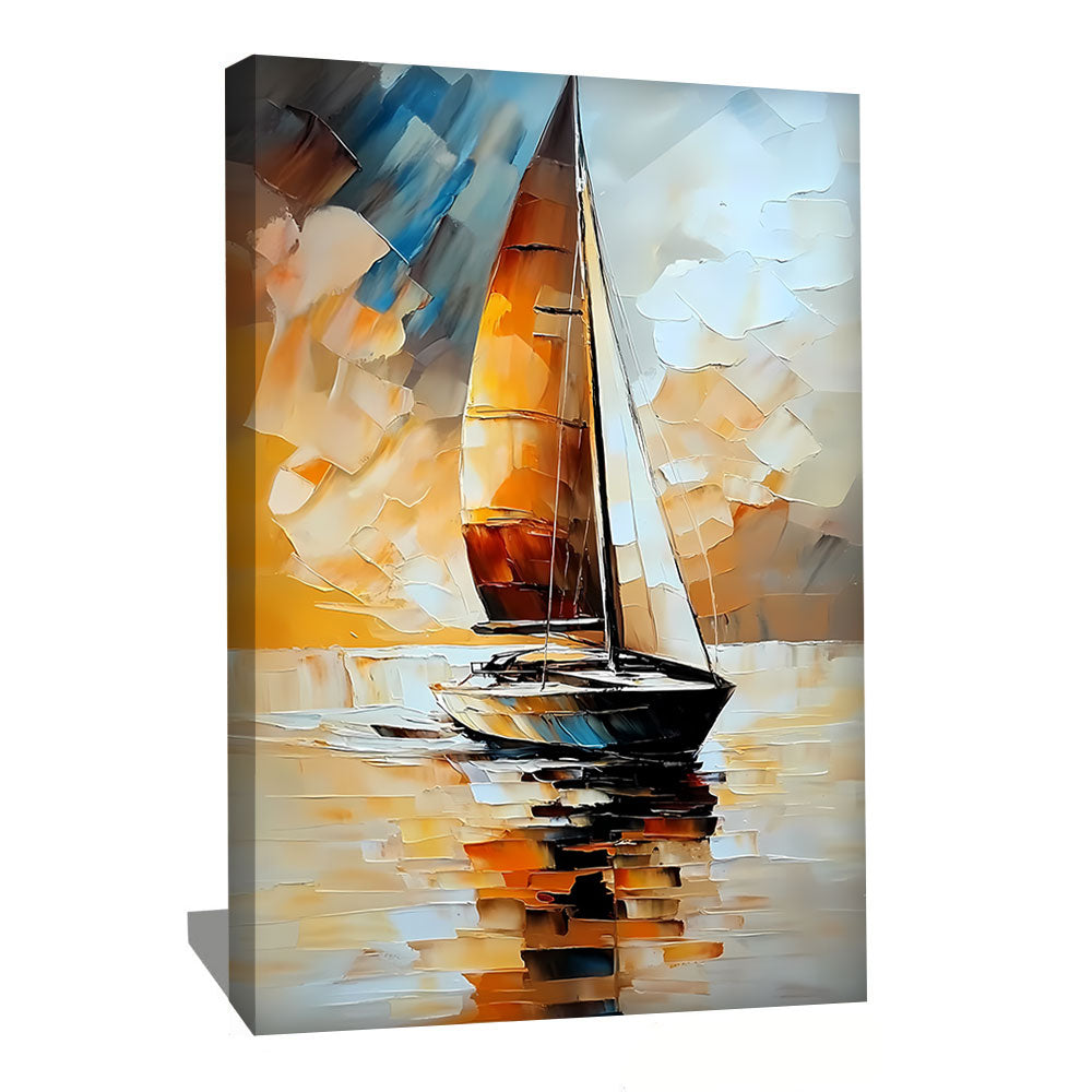 TABLEAU BATEAU SUR L'EAU