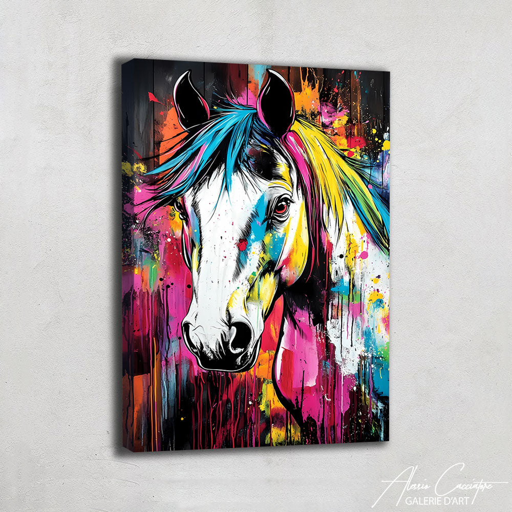 Toile Cheval Noir