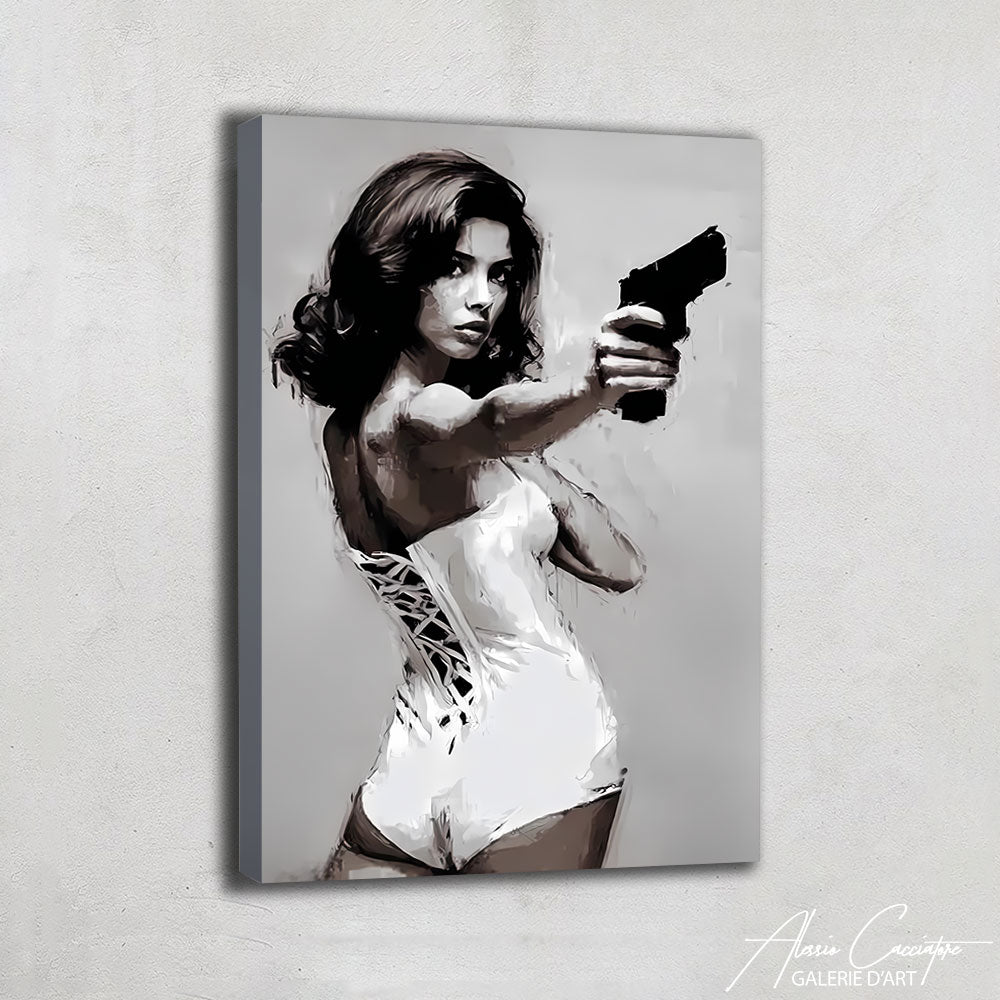 Tableau Noir Et Blanc Femme