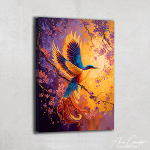 Tableau Fleurs Oiseaux