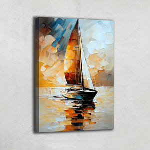 TABLEAU BATEAU SUR L'EAU