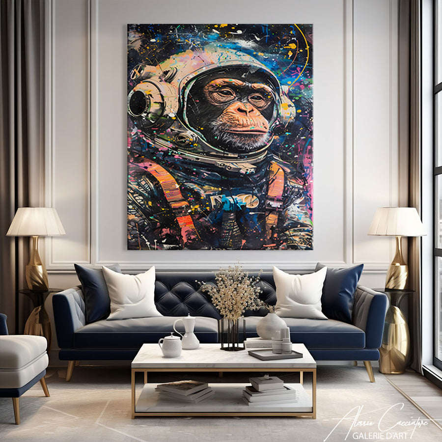 Tableau Avec un Singe – mise en situation