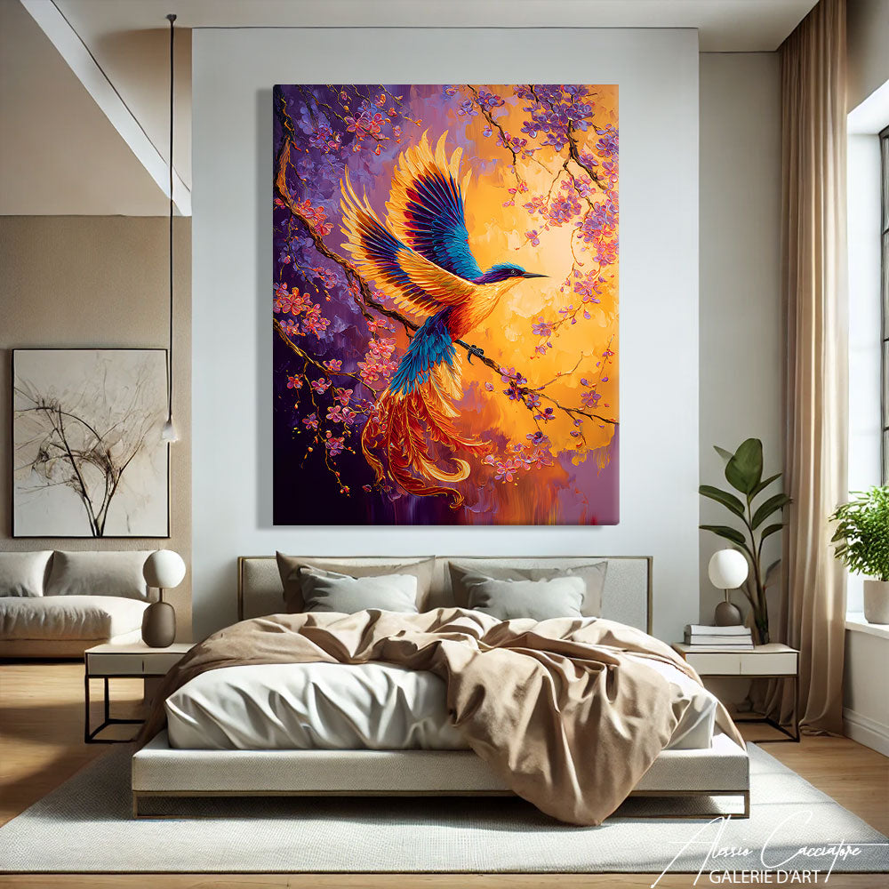Tableau Oiseau Coloré