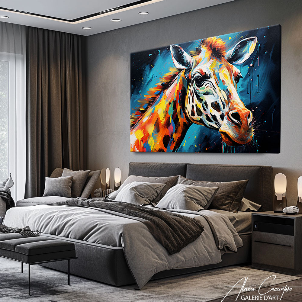 peinture girafe couleur