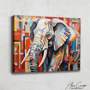 Éléphant Tableau sur Toile
