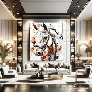 Toile Cheval Noir
