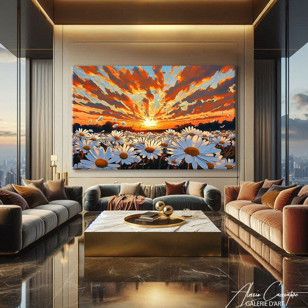 Tableau Champs De Marguerites