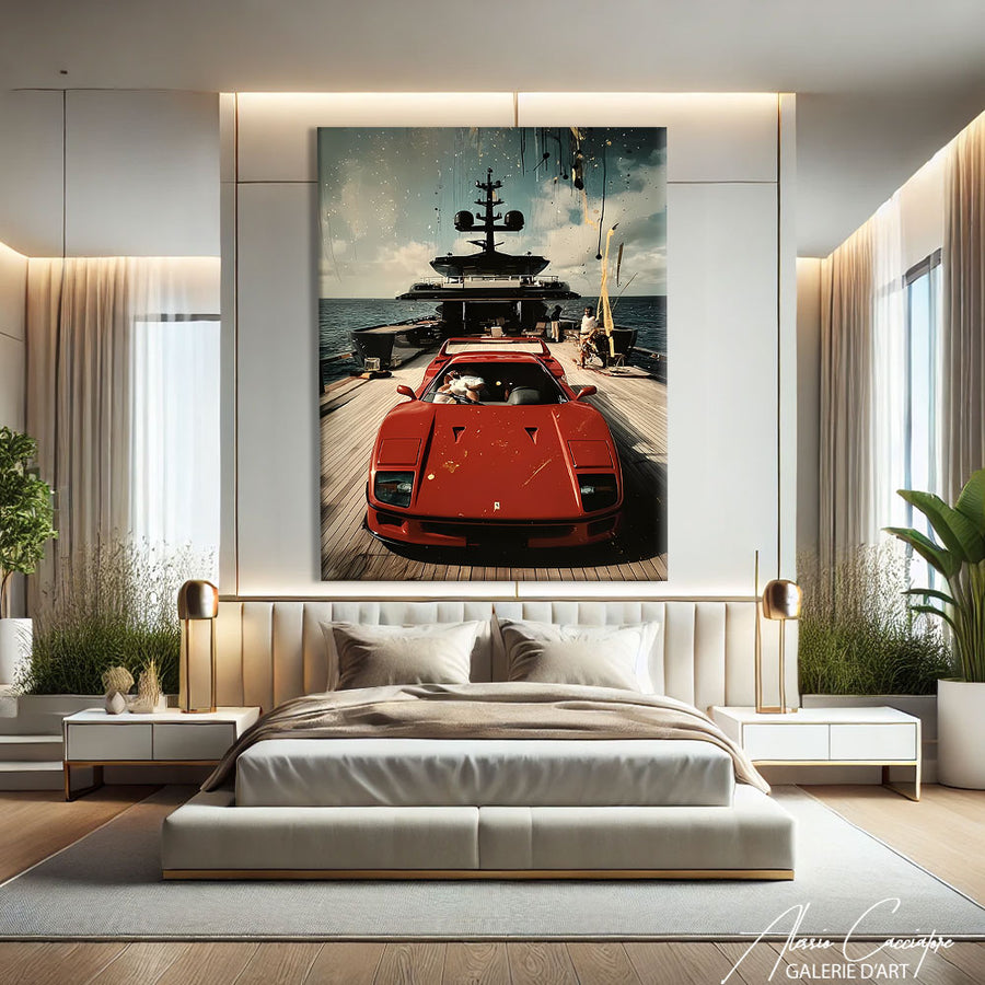 Tableau voiture luxe – mise en situation