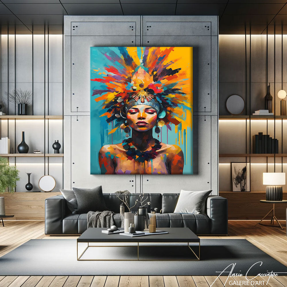 tableau deco africain