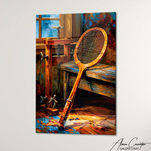 Art Mural Raquette Tennis
