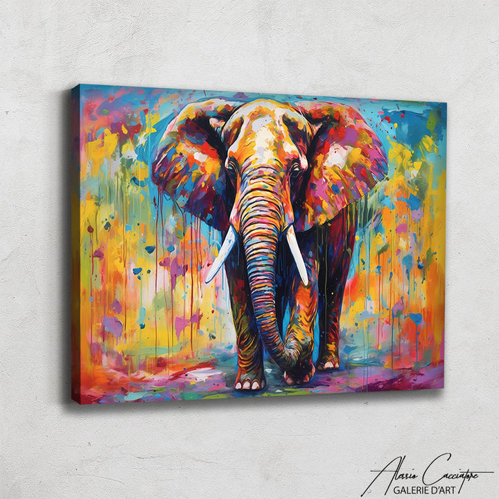 Peinture Acrylique Éléphant