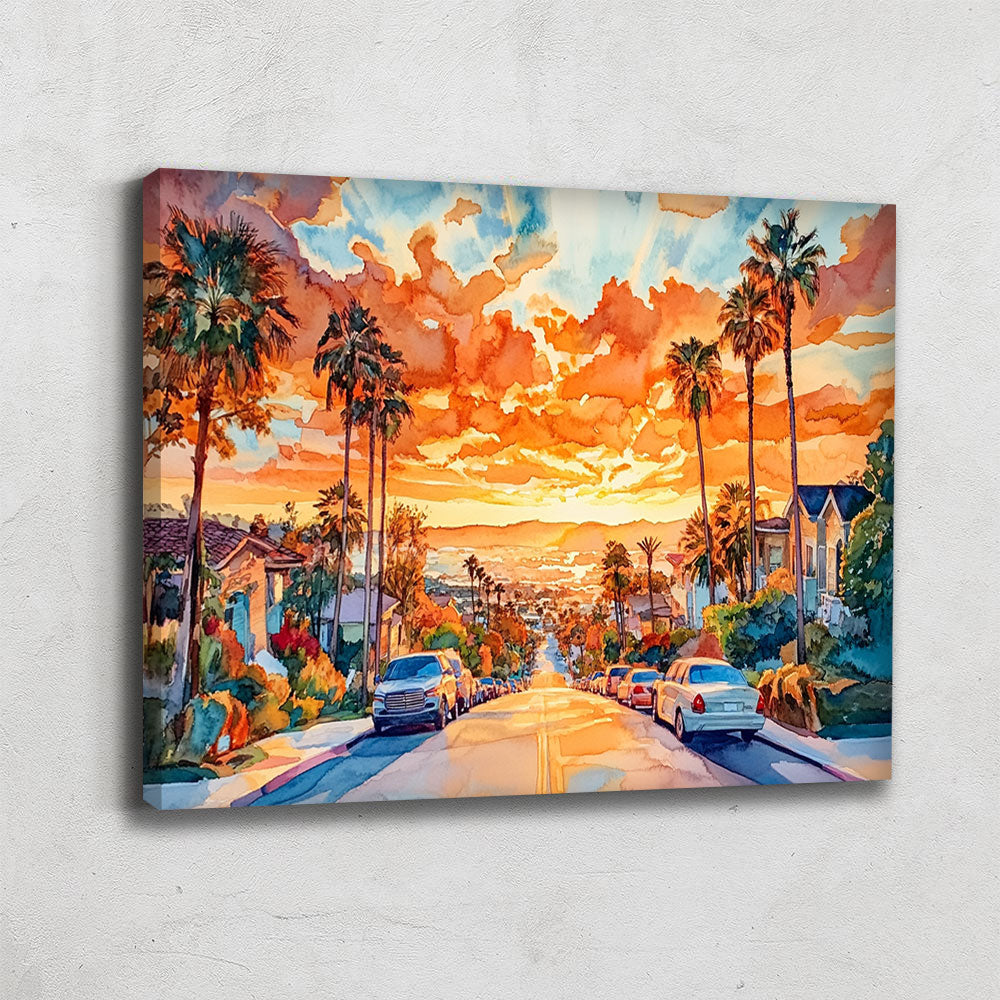 Tableau los angeles abstrait