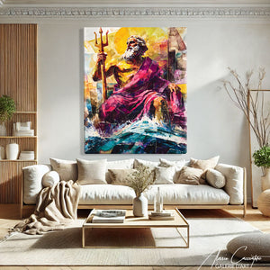Peinture Poséidon
