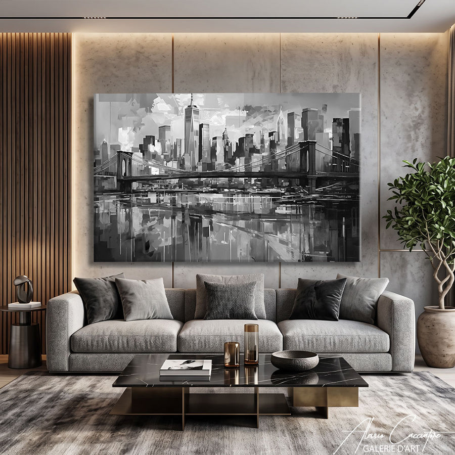 TABLEAU NOIR ET BLANC NEW YORK – mise en situation