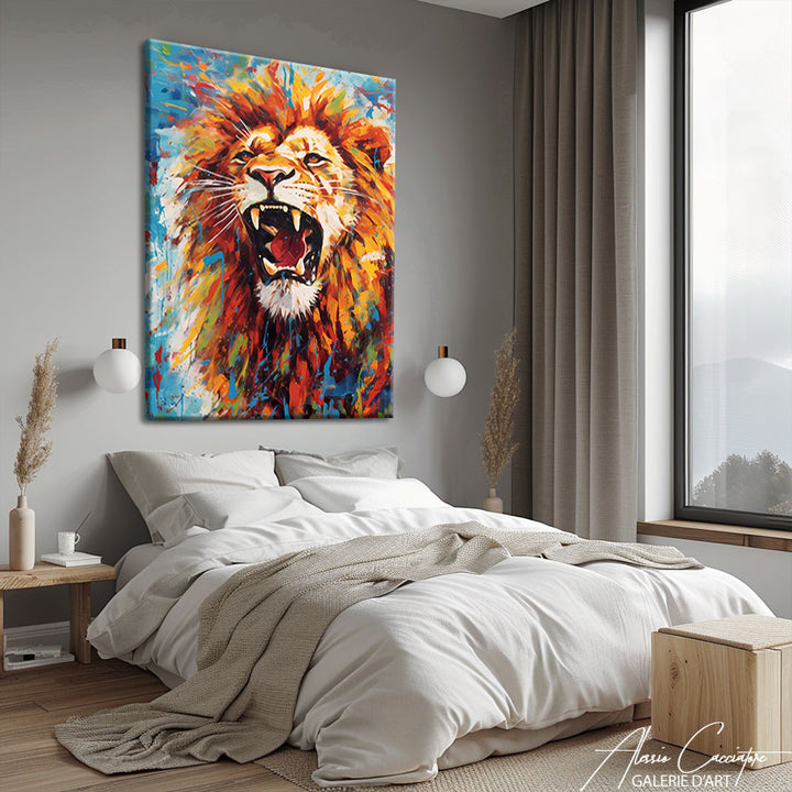 TABLEAU LION MODERNE
