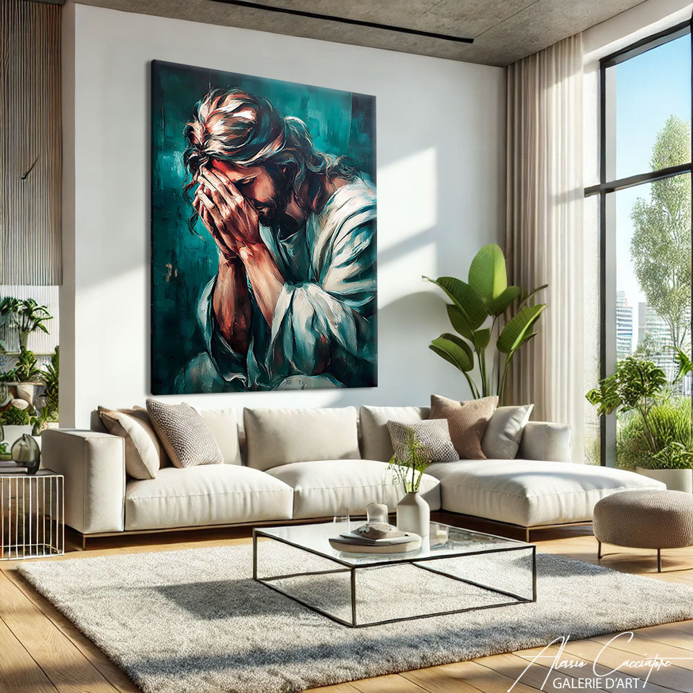 Tableau Religieux Abstrait
